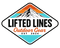 Logo of Lifted Lines Outdoor Gear with a mountain design on a white background