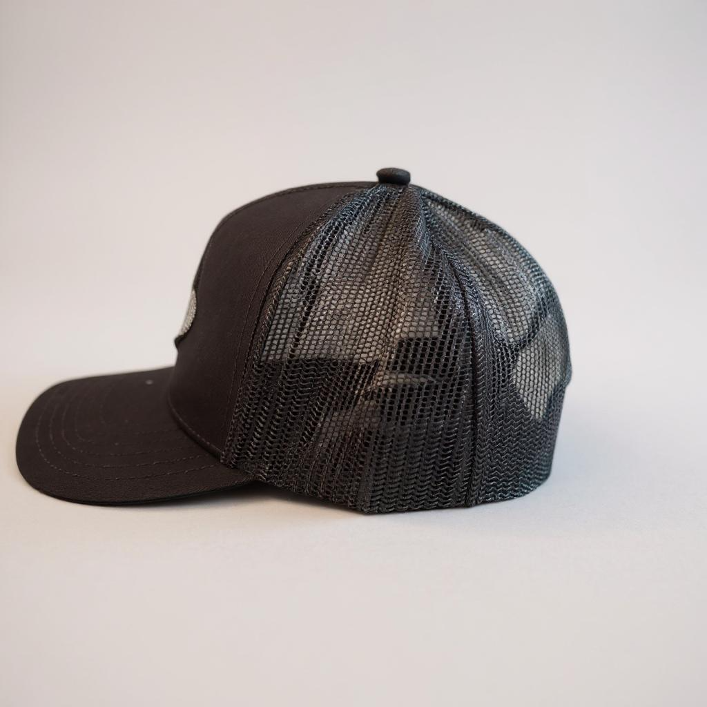 Black Lifted Lines Trucker Hat
